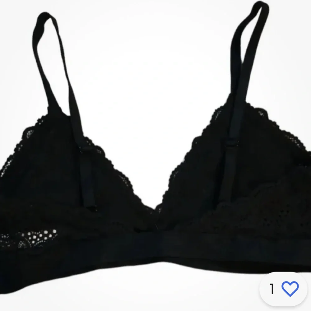 Black Lace Bralette Size M Colsie